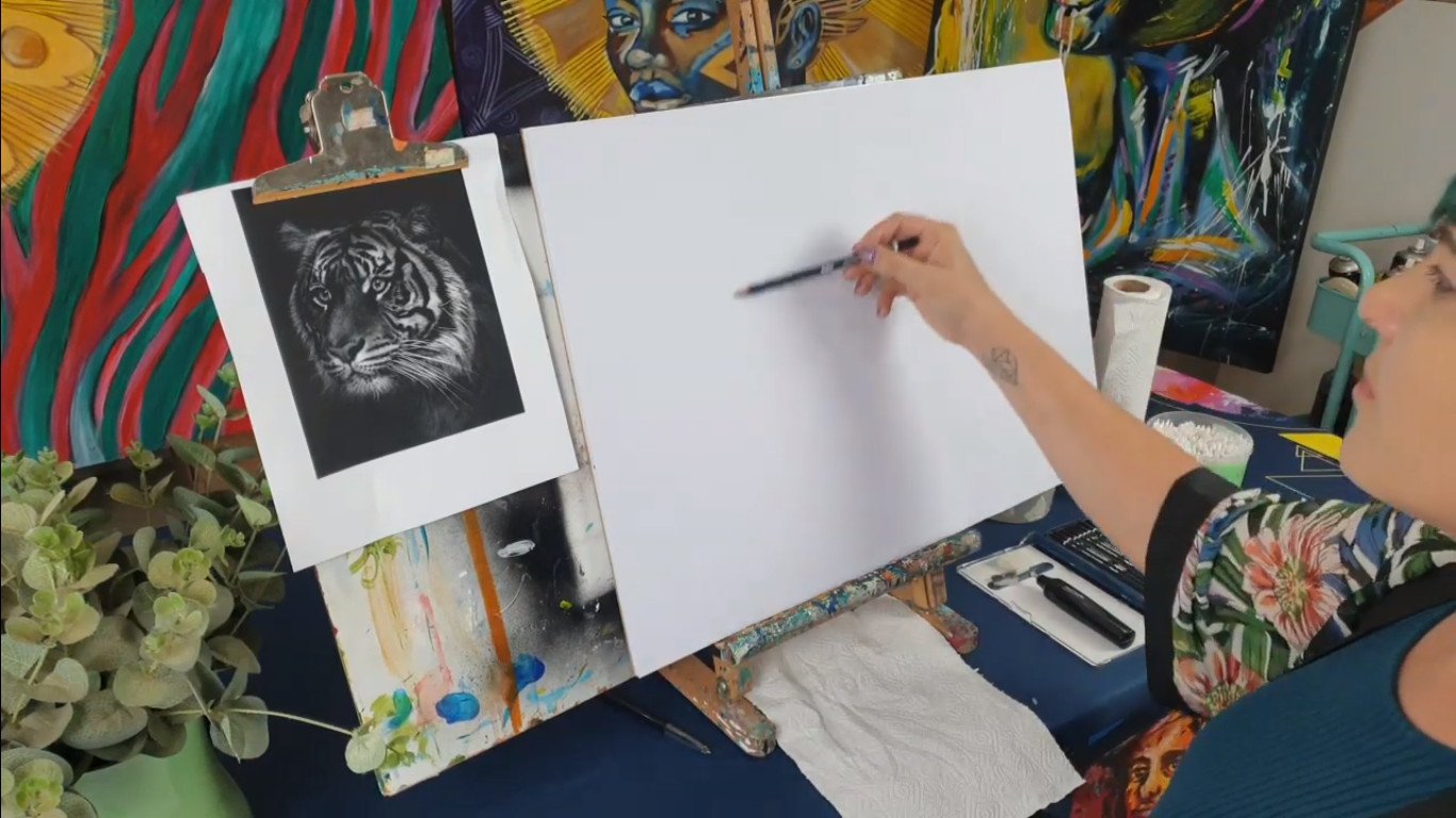 Drawing, pencil drawing