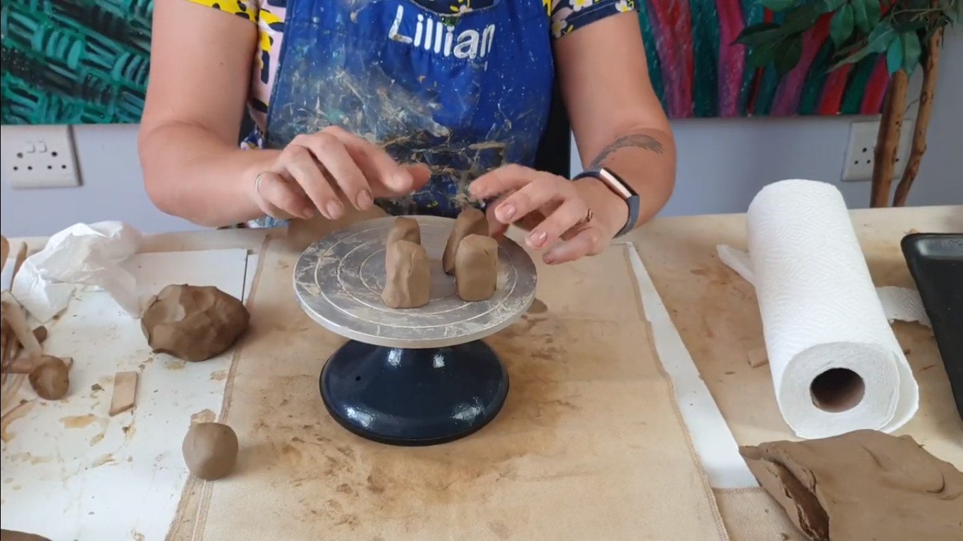 air-dry clay, pig