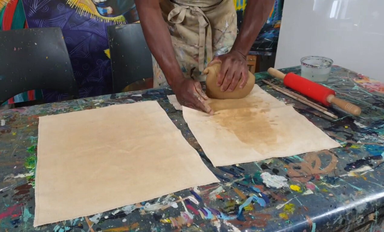 Wedging your air-dry clay makes it malleable and soft, and it gets rid of all the air bubbles
