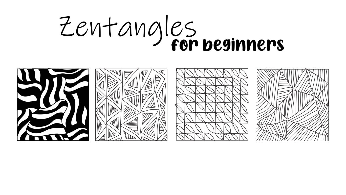 5 Easy Zentangle Patterns for Beginners Step by Step