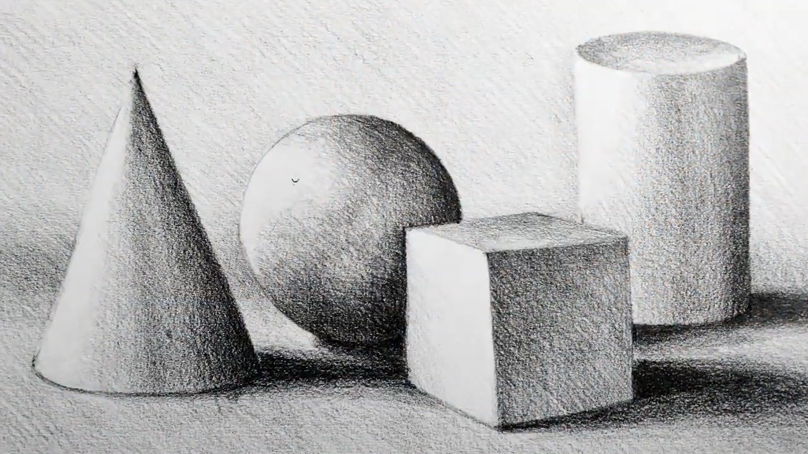 Cross Hatching Rocks Lesson 05 | Cross-Hatching and Texture - Lillian Gray - Art School