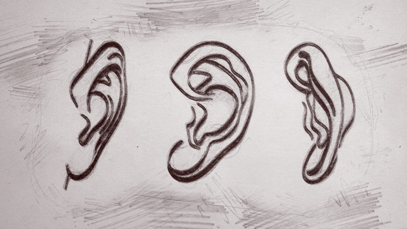 How to draw ear Profile view  Drawing Ear in simple steps  LOV4ARTS