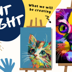 cats paint night