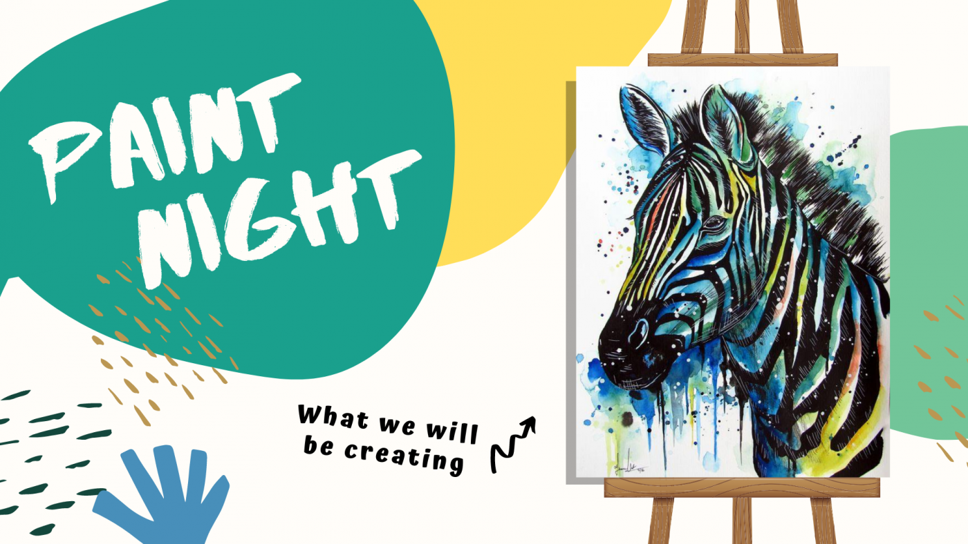 Paint night zebra