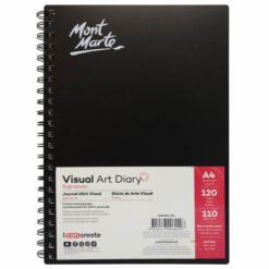 A4 Visual Art Diary 110gsm 120 Page - Mont Marte Signature