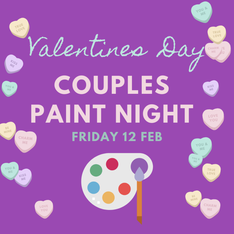 Valentines Day Paint Night Lillian Gray Art School