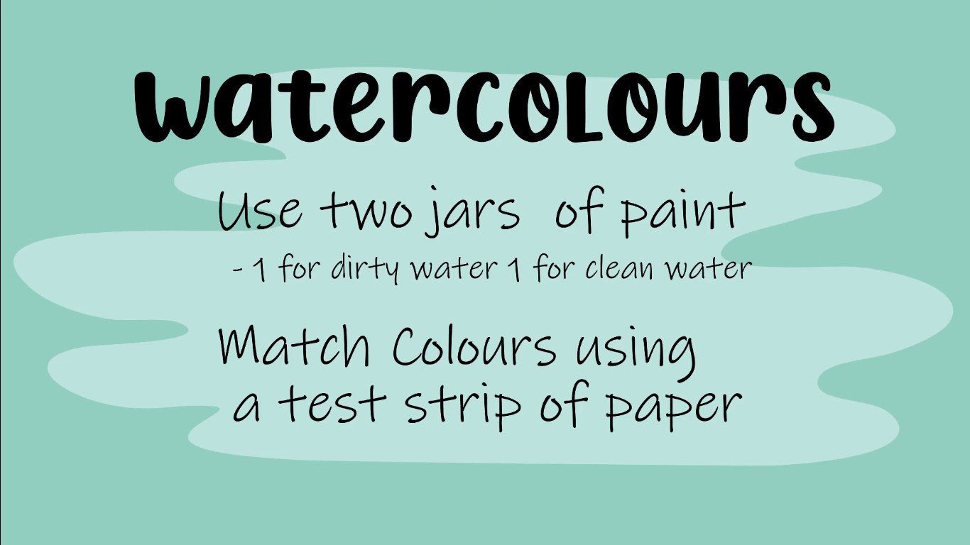 Rules for cleanliness in watercolour