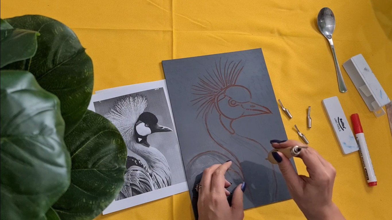 Lino print, lino cut
