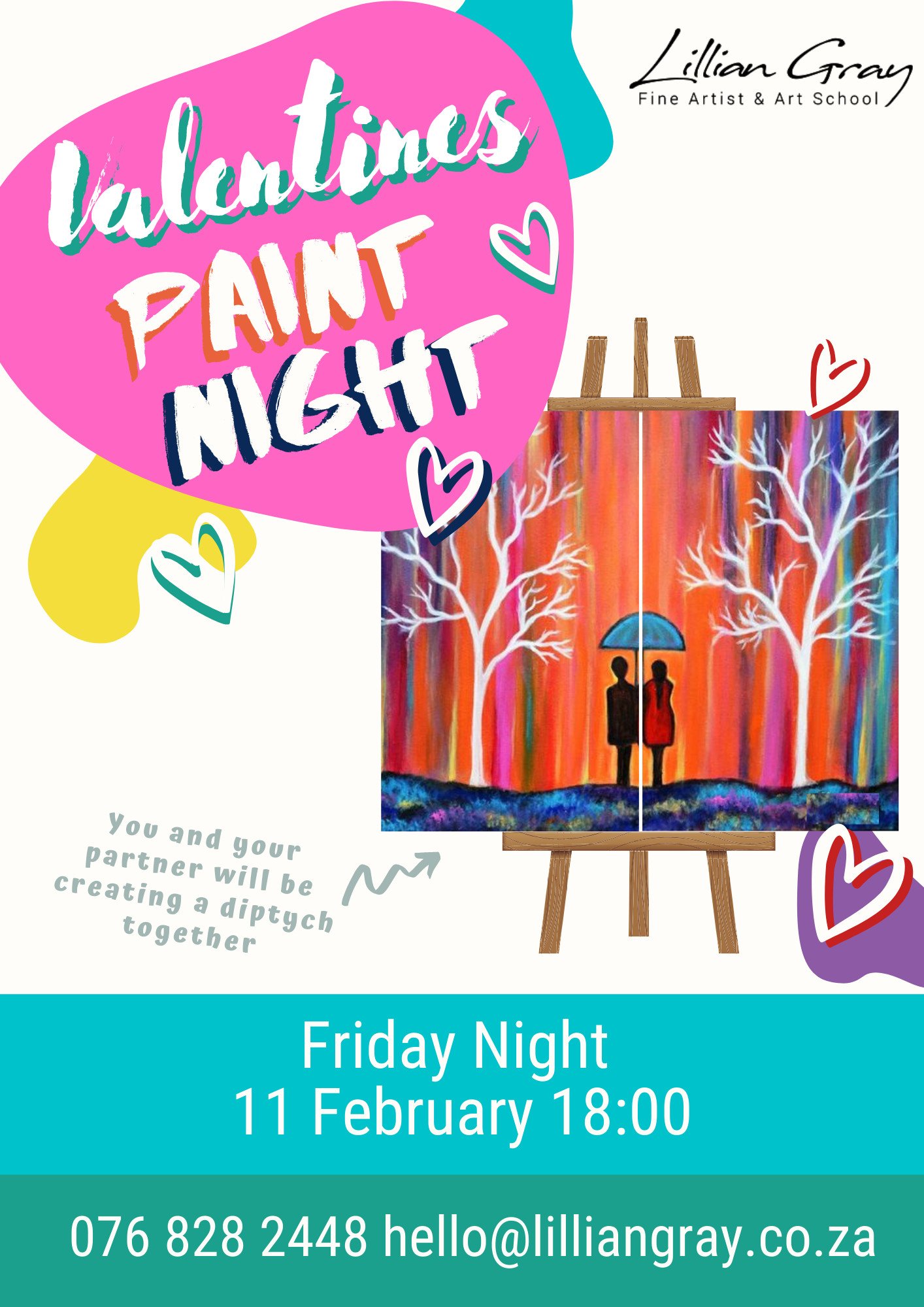 Valentines Day Couple Paint Night Friday Night