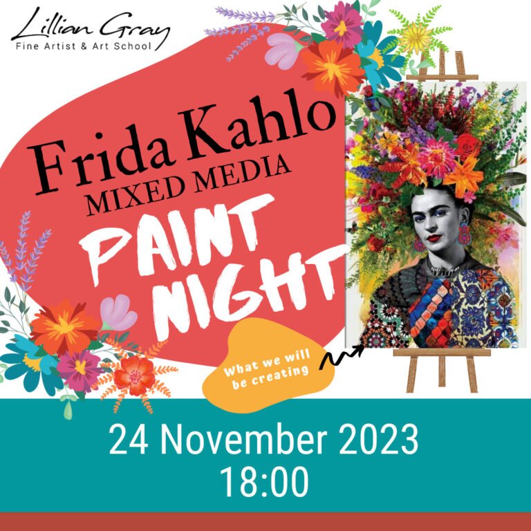 Frida Kahlo Mixed Media Paint Night