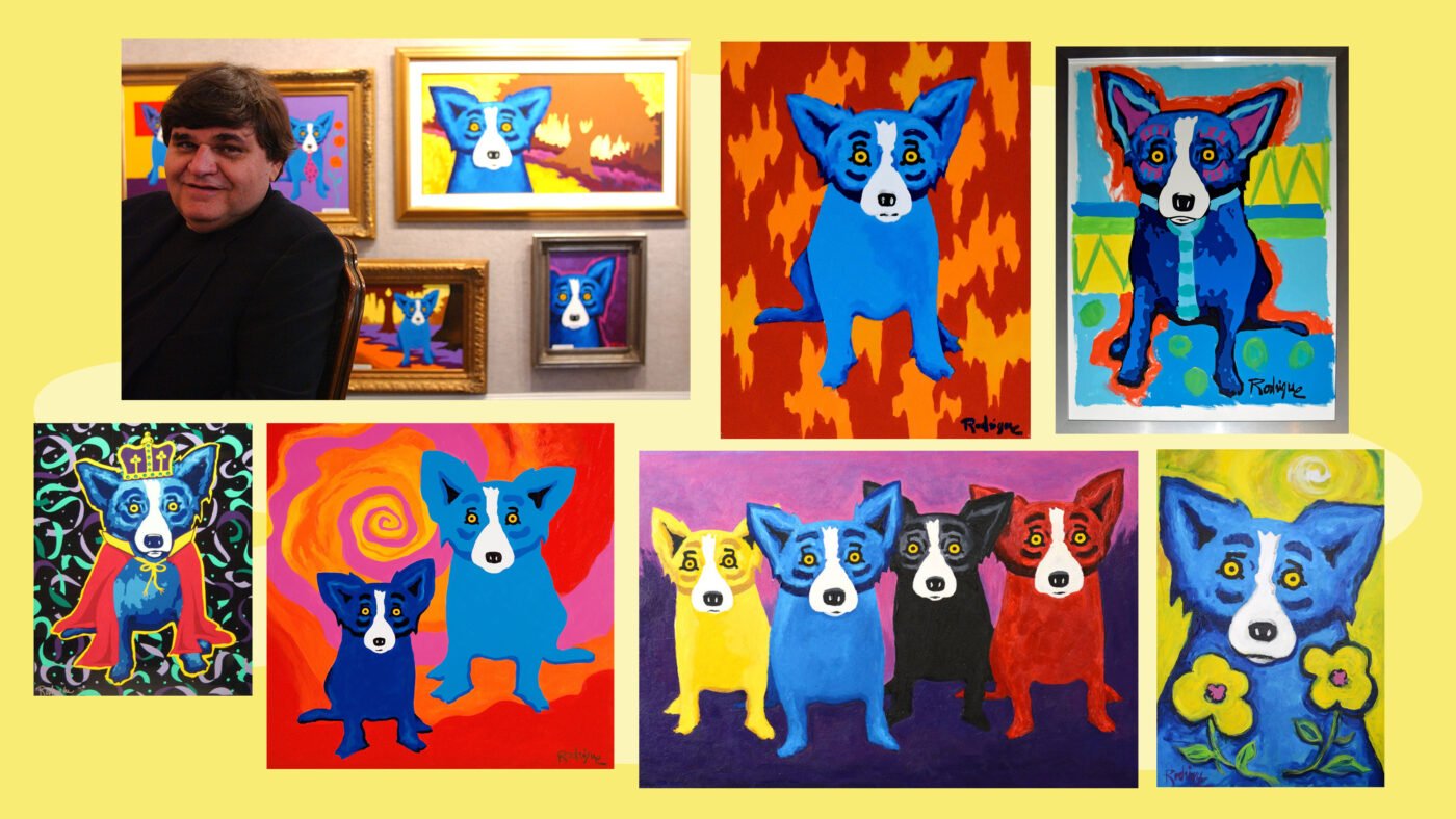 how many blue dog paintings are there