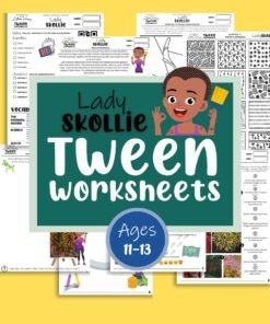 Lady Skollie Tween worksheets