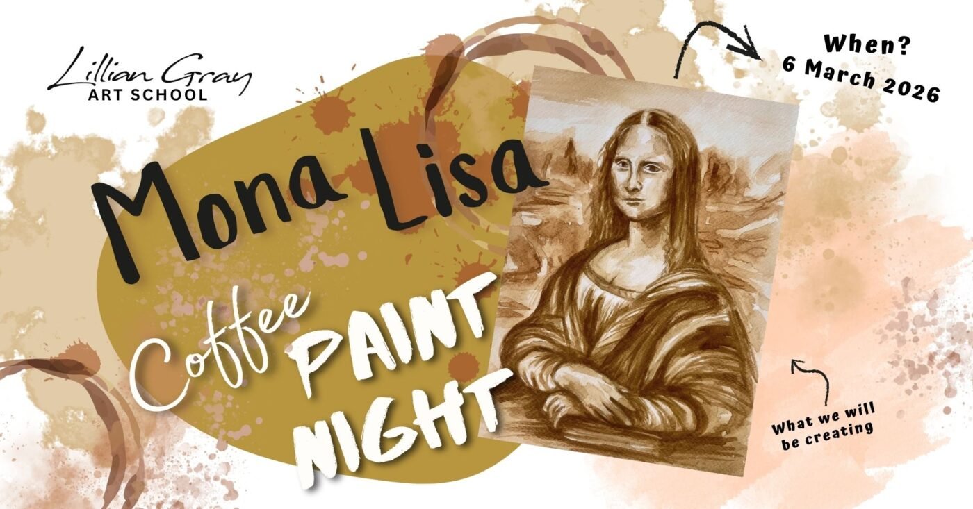 Mona lisa coffee paint night 2026