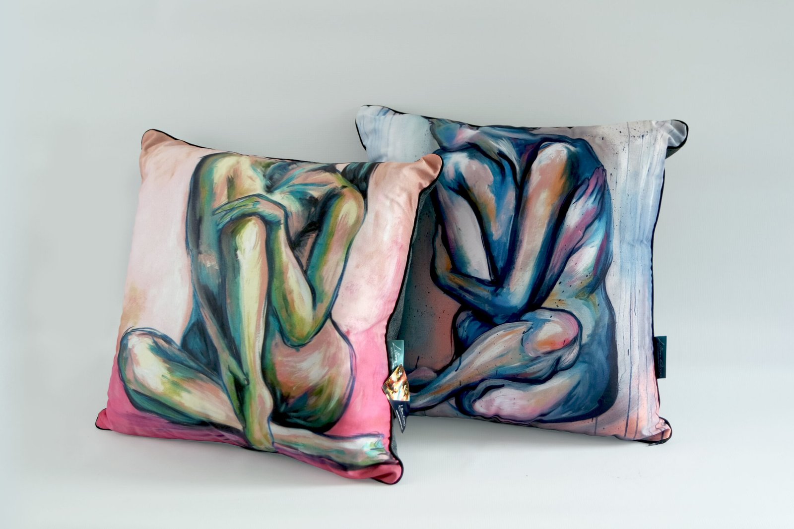 Pink Nude Figure II Scatter Pillow - Image 3