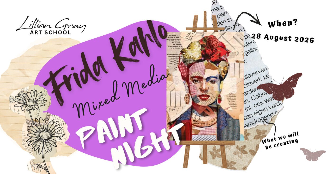 frida kahlo mixed media paint night 2026