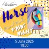 horse collage mixed media paint night 2026 5 june