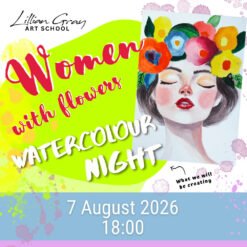 Women with flowers Watercolour Paint Night