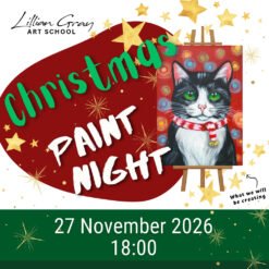 Christmas Cat Paint Night